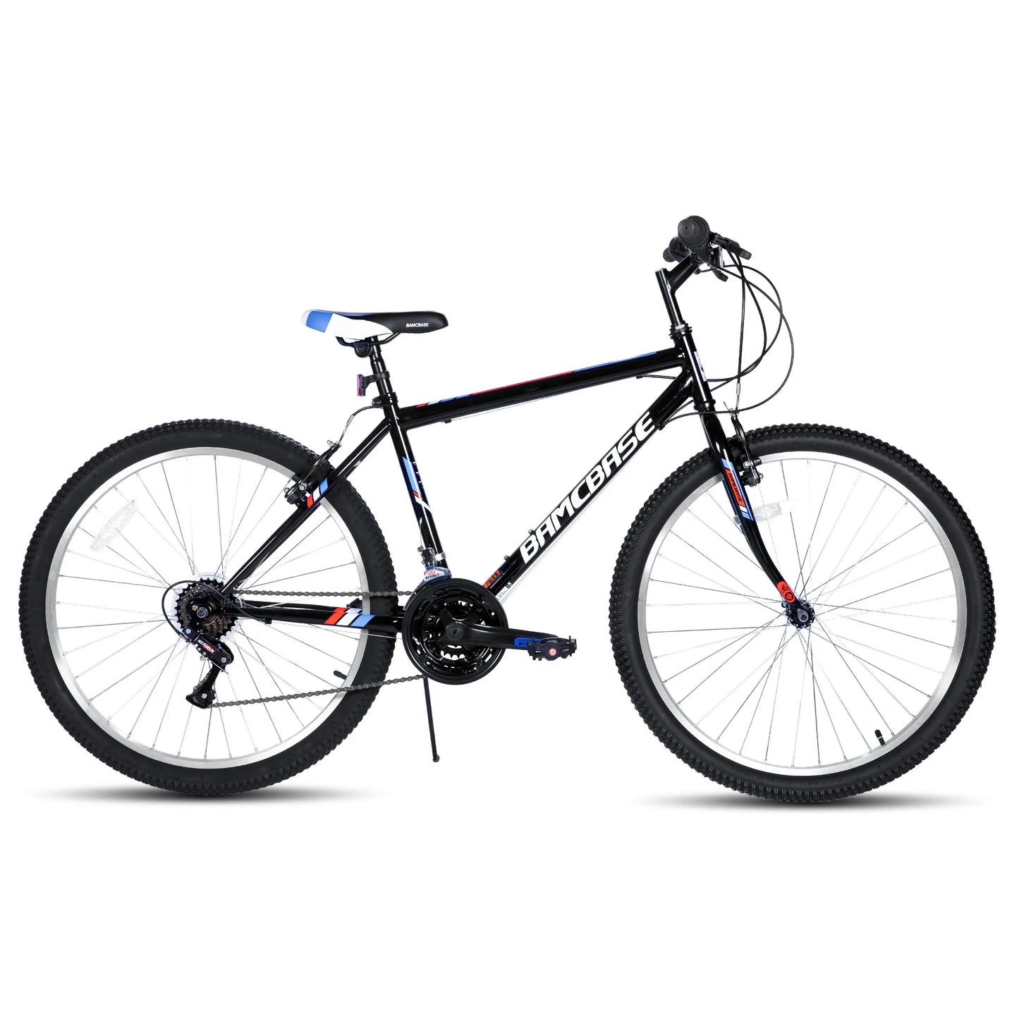 HILAND 24 26 inch Mountain Bike for Men Women, 18 Speeds High-Carbon Steel Frame, Sport Cycling MTB Bicycle for Adult, Student