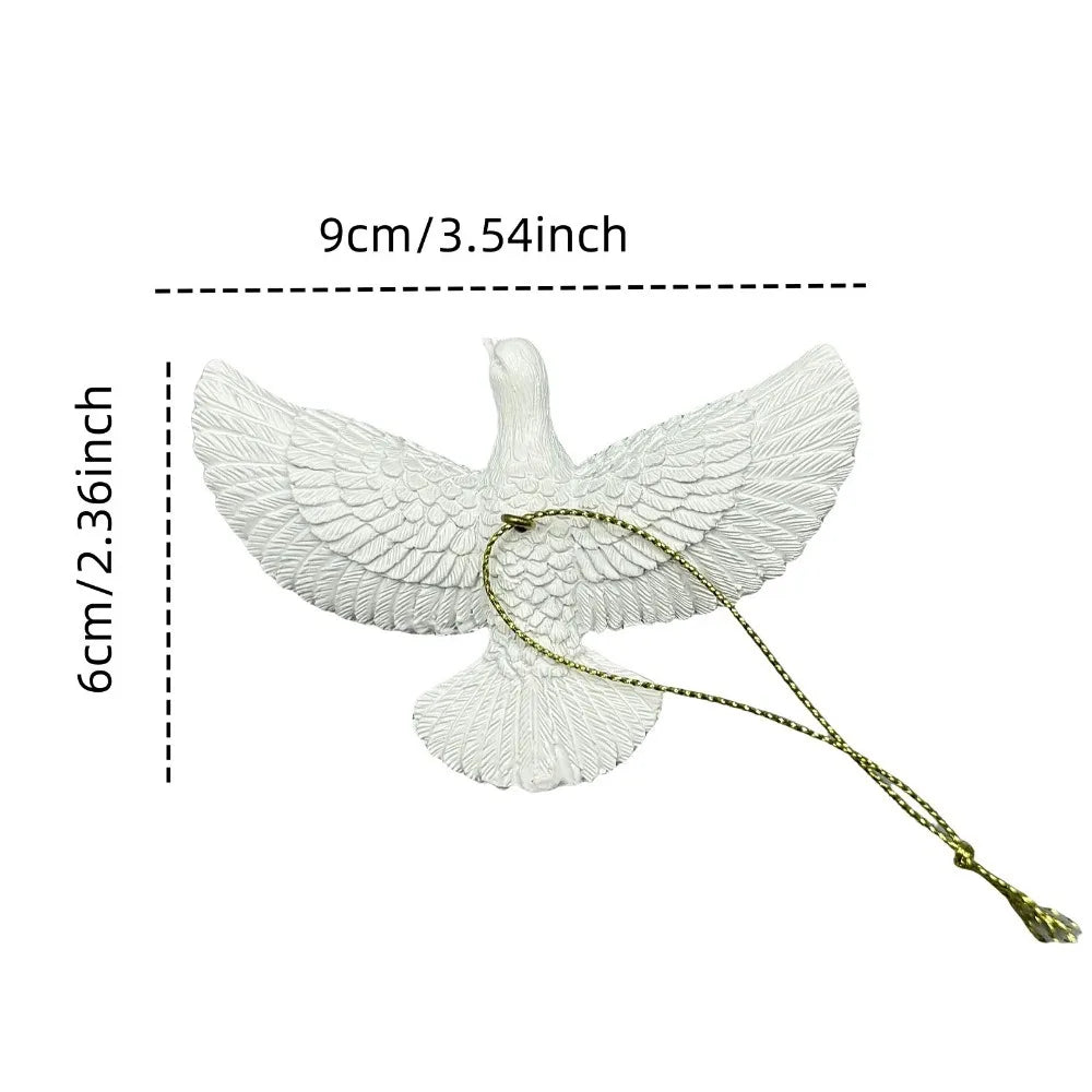 1/2PCS Friendship Doves Home Decor Resin Christmas Ornament Doves Christmas Tree Ornaments Best Special Gift Christmas Decor