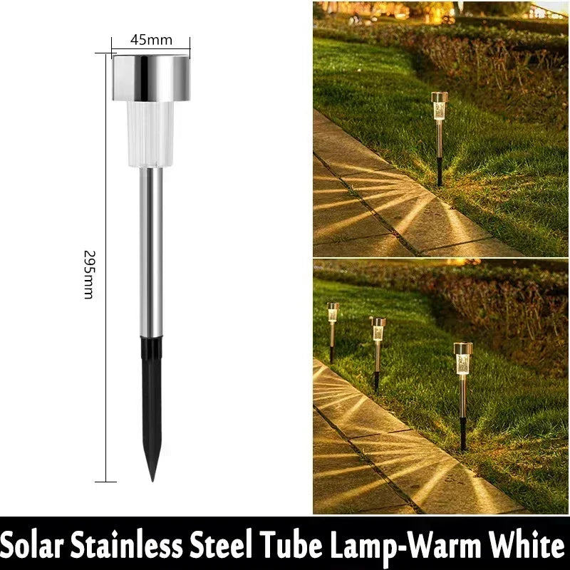 Solar Outdoor Lights Garden Lamp Solar Powered Waterproof Landscape Path Outdoor for Yard Backyard Lawn Patio Decorative Plant