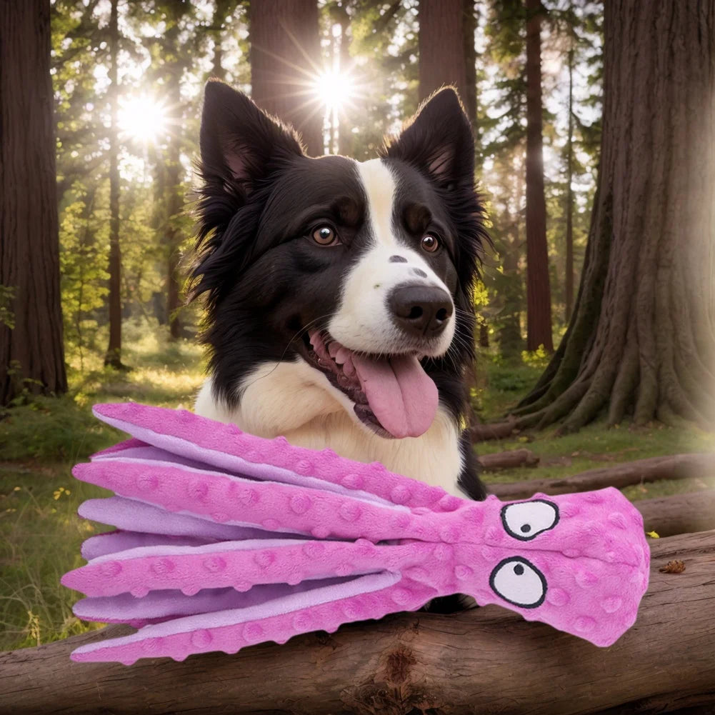 1/2PCS Pet Octopus Dog Toy Interactive Indestructible Bite Resistant Sound Puppy squeaky Octopu Dogs Rattle For Pet Supplies