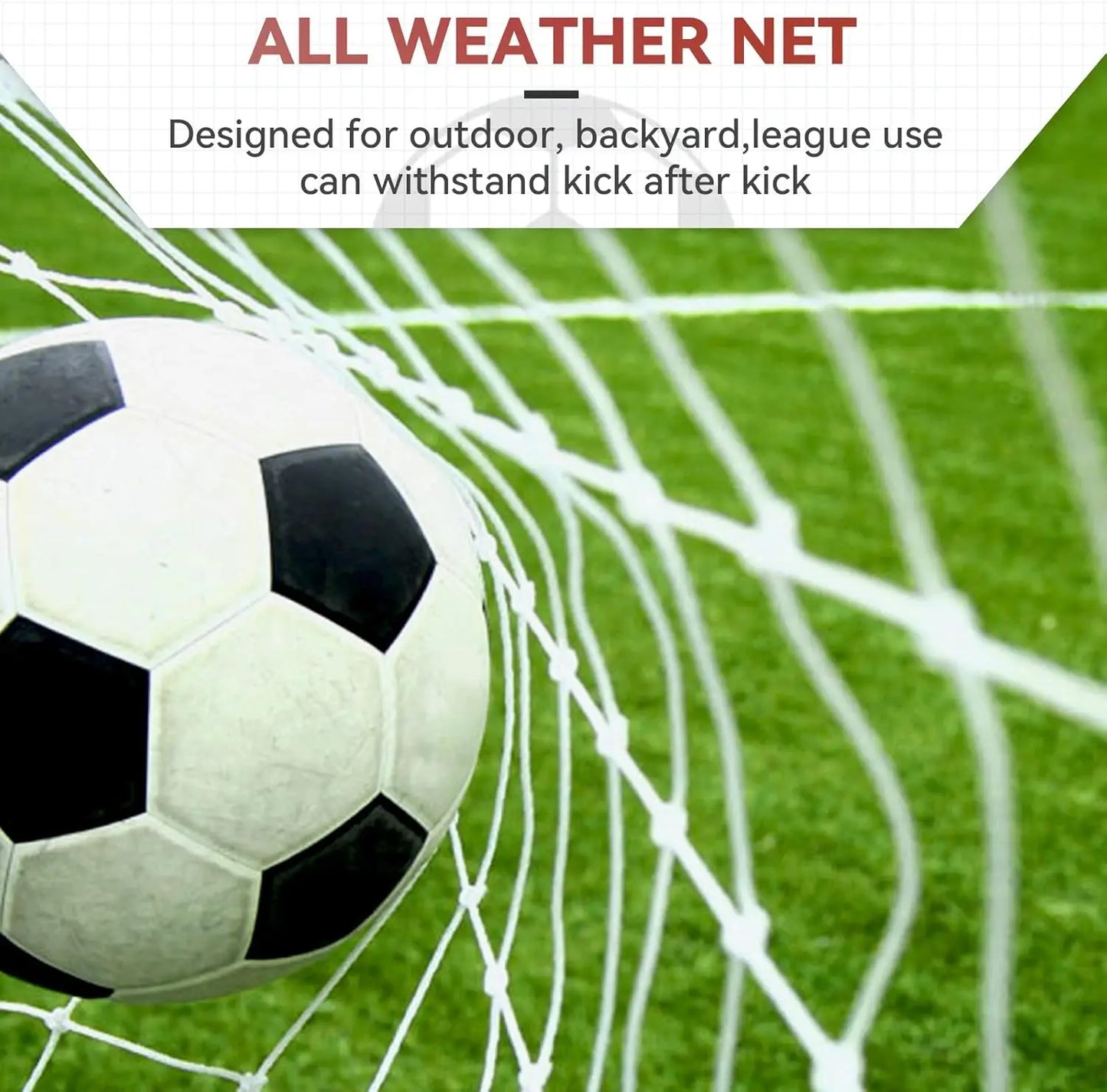 Portable Soccer Goal for Backyard,12x6 / 10x6.5 / 8x5 ft Kids Adults Soccer Net and Frame for Home Backyard Practice Training