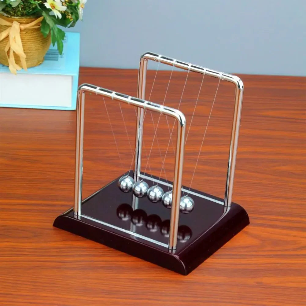 Newtons Cradle Steel Balance Ball School Teaching Supplies Physics Science Pendulum Desk Toy Kinetic Motion Toy Home Decoration