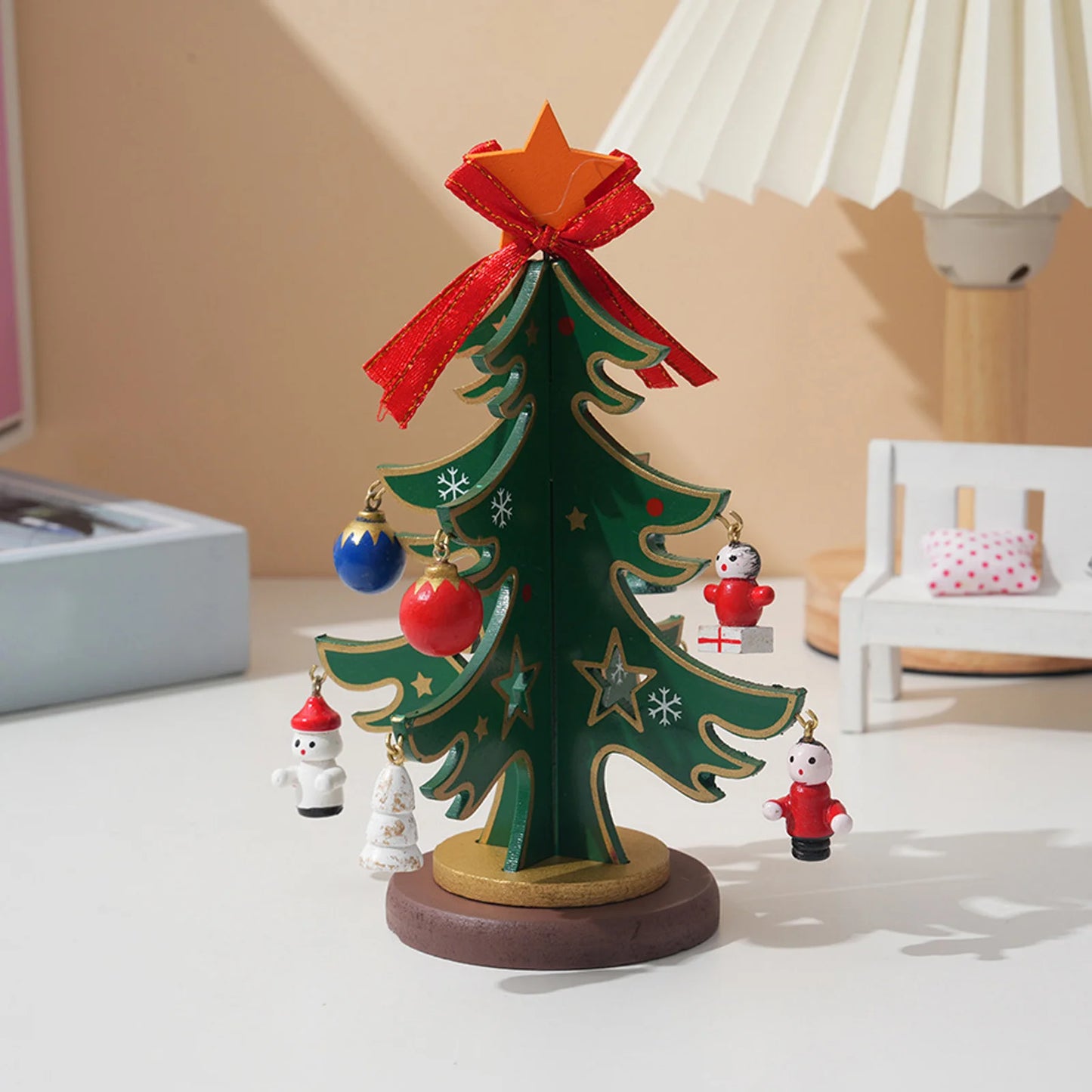 Christmas Wooden Christmas Tree Children'S Gift Diy Shopping Mall Decorations Christmas Decorations Suministros NavideñOs