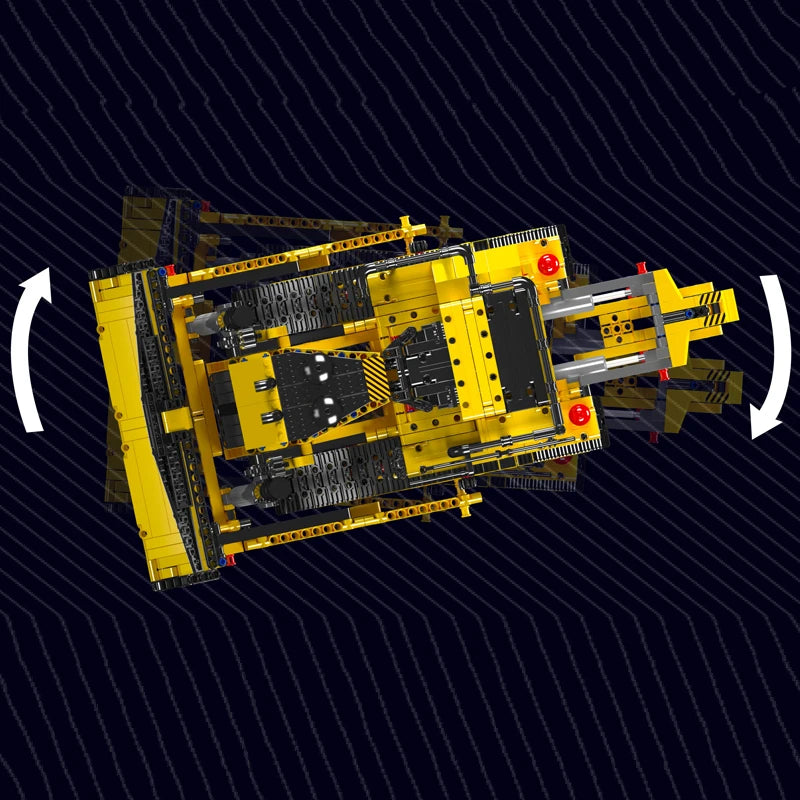 Mould King 15084 Technical Car Toys The APP RC Control D11 Bulldozer Building Block Assembly Truck Brick Set Kids Christmas Gift