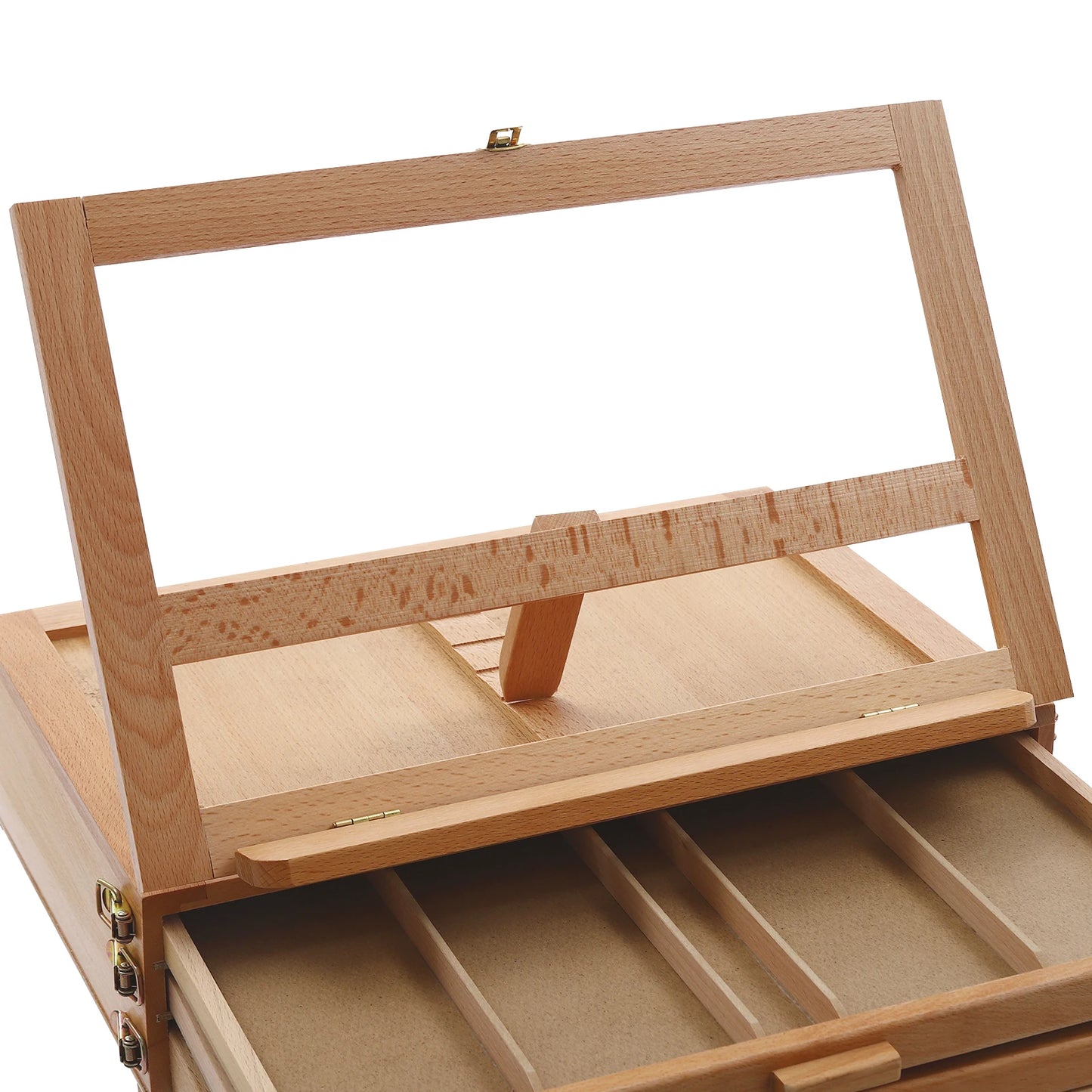 Multi-Function Storage Box Easel, Angle Adjustable, Portable Painting Board Stand with Drawers for Art Tools