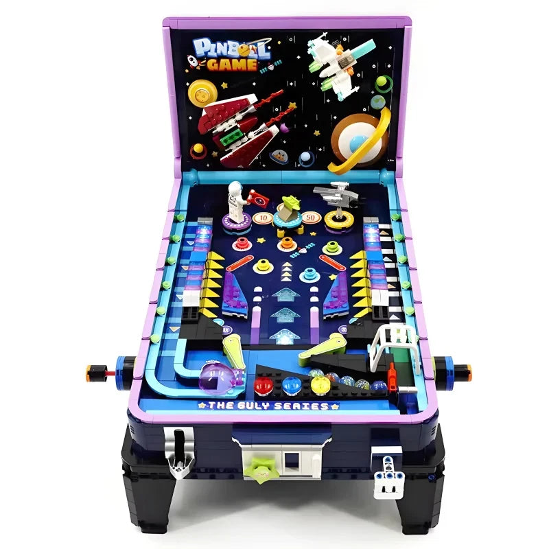 2309PCS Pinball Game Table Building Blocks Toys Assembly Small Particle Machine Model Bricks Toys For Christmas Halloween Gifts