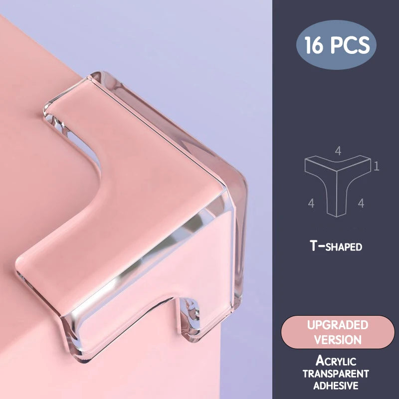 16PCS Baby Safety Silicone Protector Table Corner Edge Protection Cover Electric Socket Protection Children Anticollision Guards