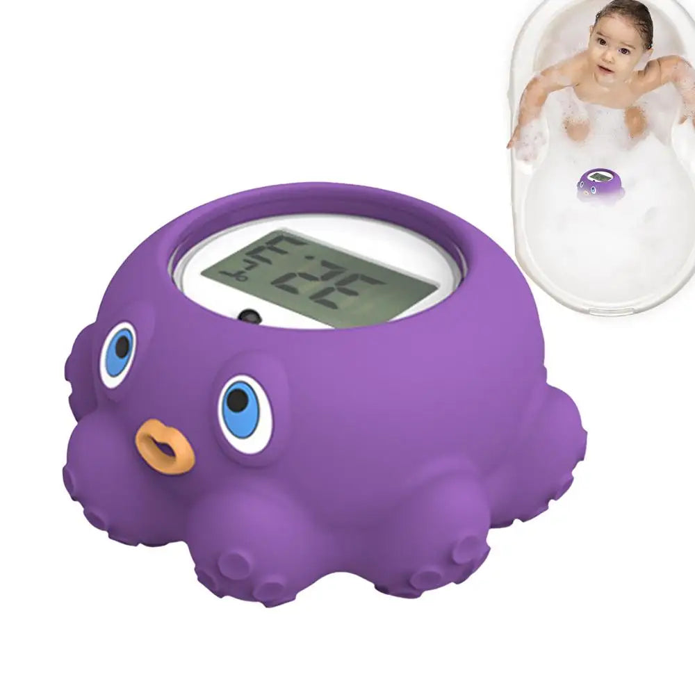 Baby Water Thermometers For Bath Octopus Shape Baby Bath Temperature Toy Floating Thermometers Lcd Display Digital Water
