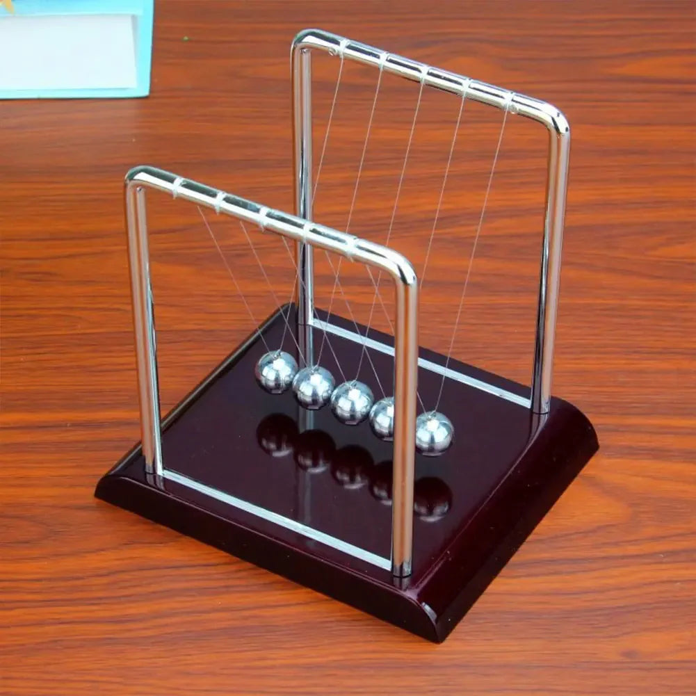 Newtons Cradle Steel Balance Ball School Teaching Supplies Physics Science Pendulum Desk Toy Kinetic Motion Toy Home Decoration