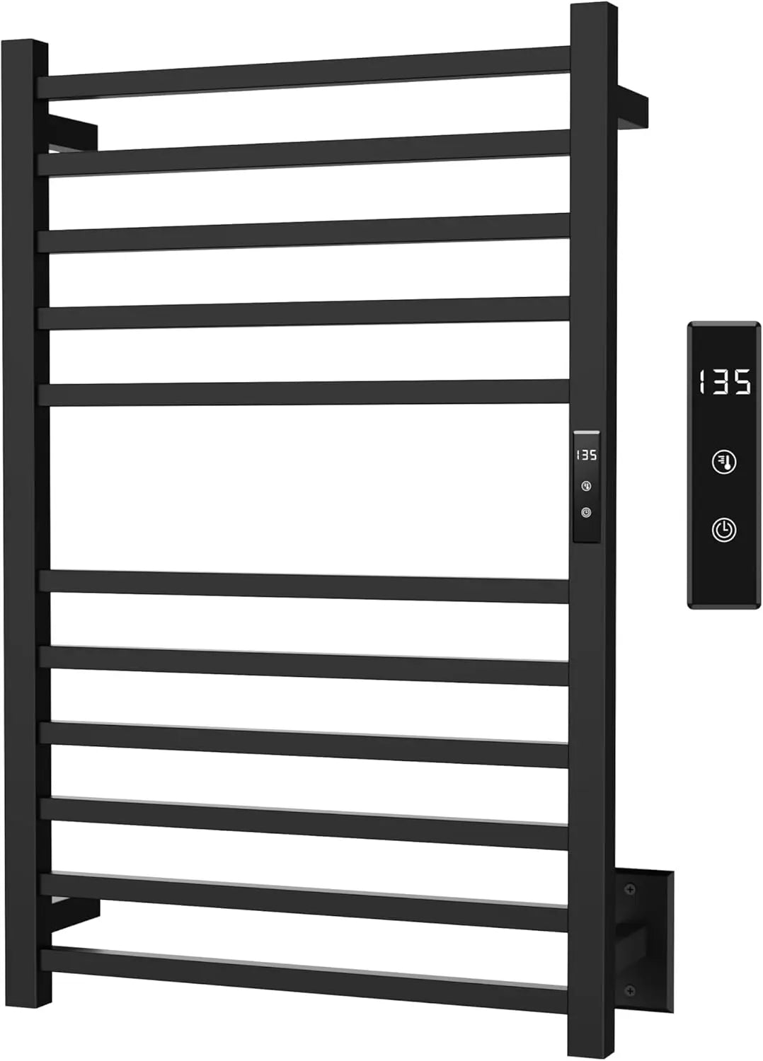 Heated Towel Rack, Electric Towel Warmer with Built-in 24hr Timer, Wall Mounted Towel Drying Rack, Plug-in/Hardwired,Hot Sale