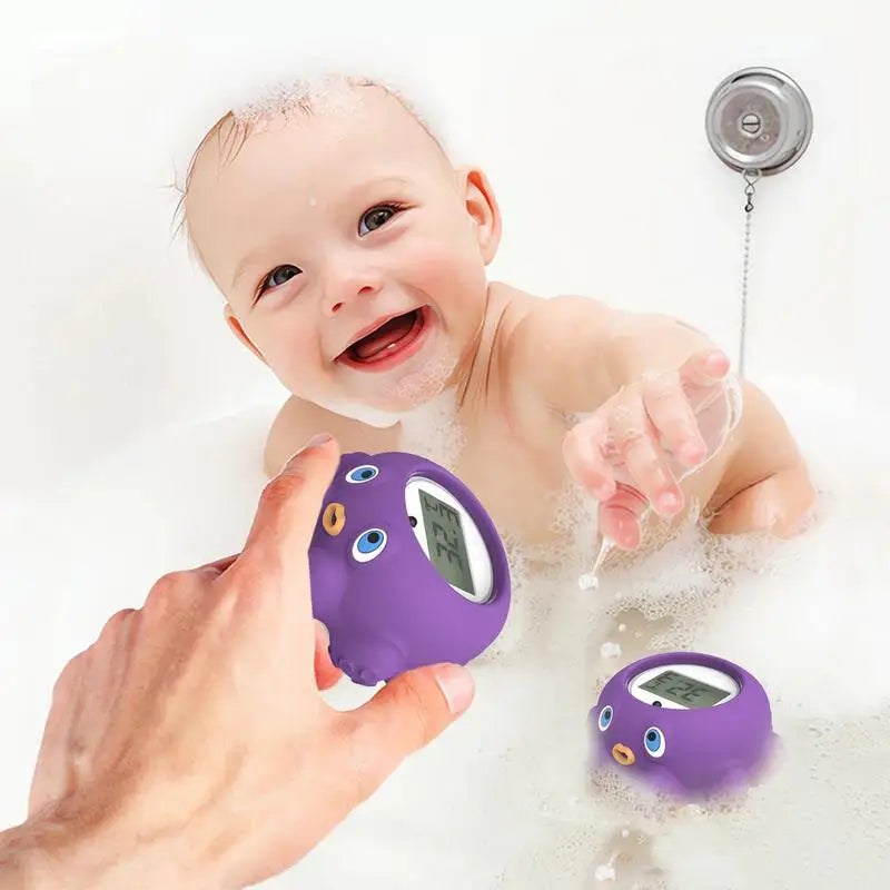 Baby Water Thermometers For Bath Octopus Shape Baby Bath Temperature Toy Floating Thermometers Lcd Display Digital Water