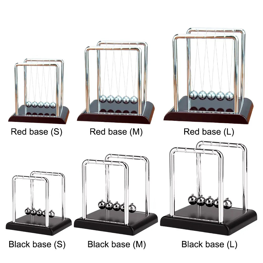 Newtons Cradle Steel Balance Ball School Teaching Supplies Physics Science Pendulum Desk Toy Kinetic Motion Toy Home Decoration