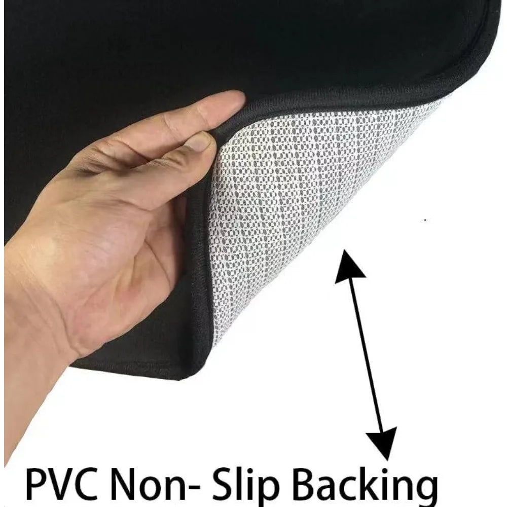 memory foam bathroom rugs set 4 piece with toilet lid cover and rug set combo, bath mat sets 3 piece and u-shaped toilet floor