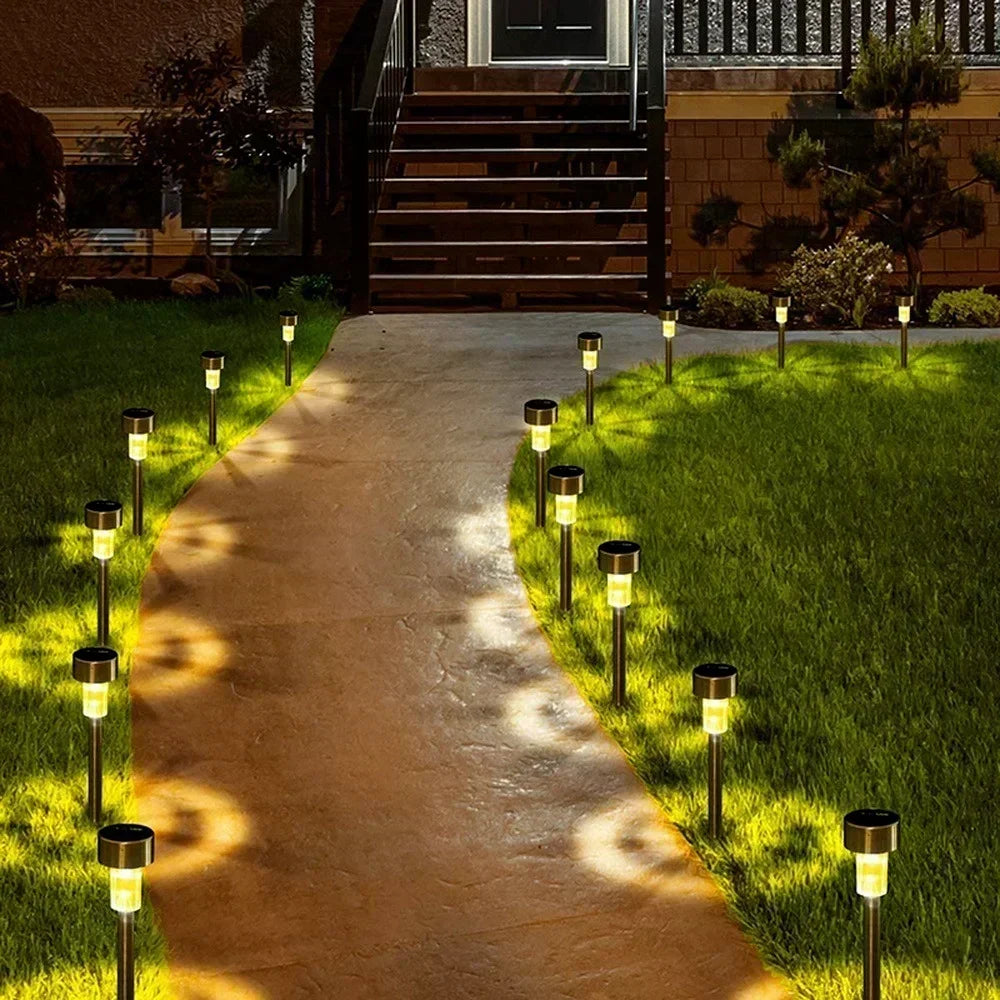 Solar Outdoor Lights Garden Lamp Solar Powered Waterproof Landscape Path Outdoor for Yard Backyard Lawn Patio Decorative Plant