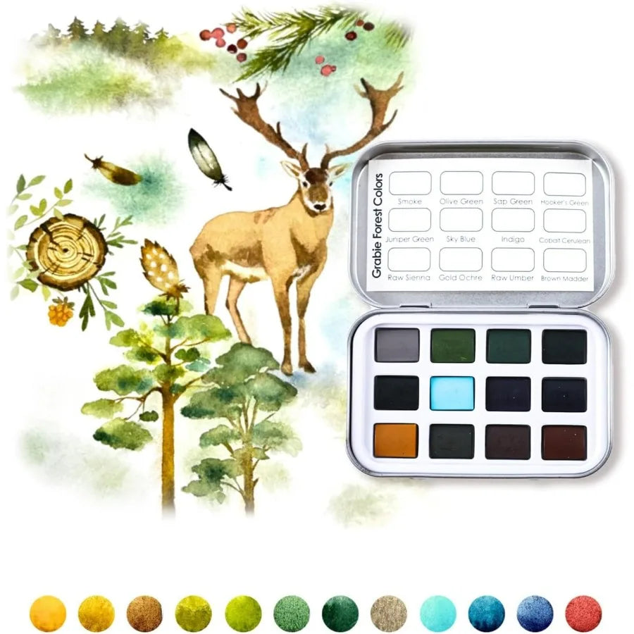 Pocket Watercolor Set with 60 Colors for Travel and Artistic Painting Ideal Bulk Art Supplies for Professional Artists Amateur