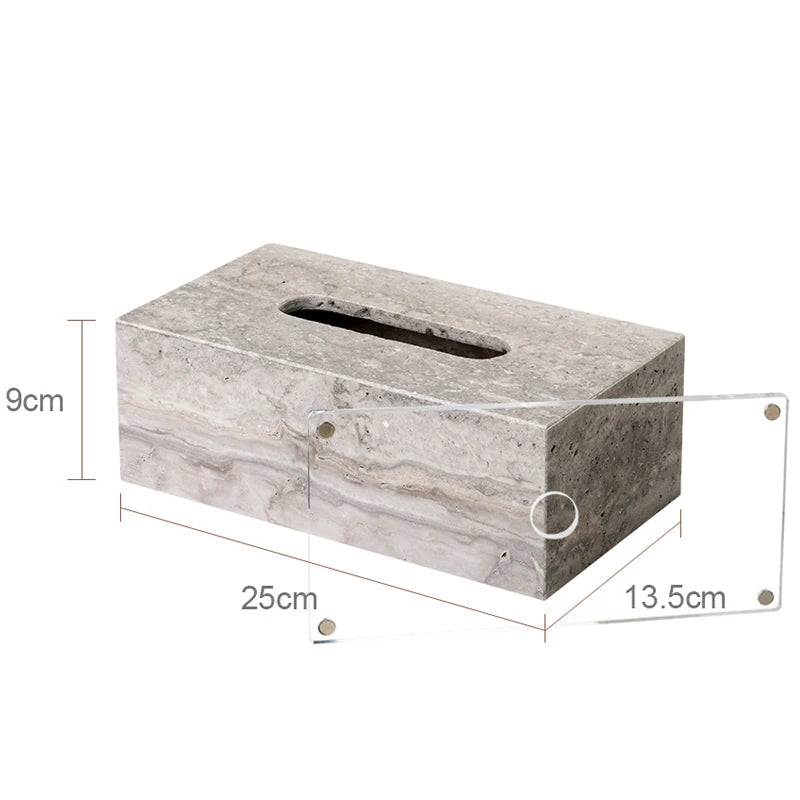 Travertino Grigio Bathroom Set Antique Natural Marble Soap Dispenser Reed Diffuser Soap Holder Tray Bathroom Accessories