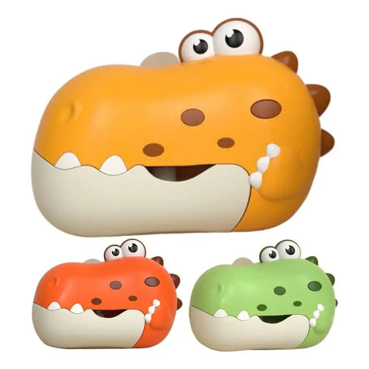 Bath Bubble Maker Electric Music Dinosaur Shape Bubble Machine With Suction Cup Children Bathing Companion For Age 3 Automatic