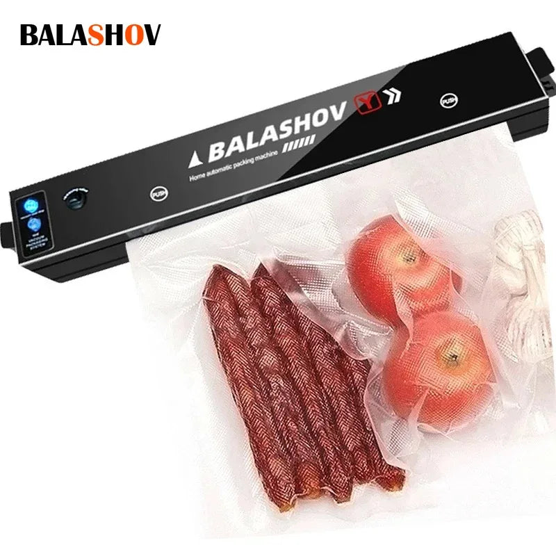 Eletric Vacuum Sealer Degasser Machine with 10PCS Vacuum Packaging Vinyl Bags Vacuum Food Sealer for Home and Kitchen Supplies