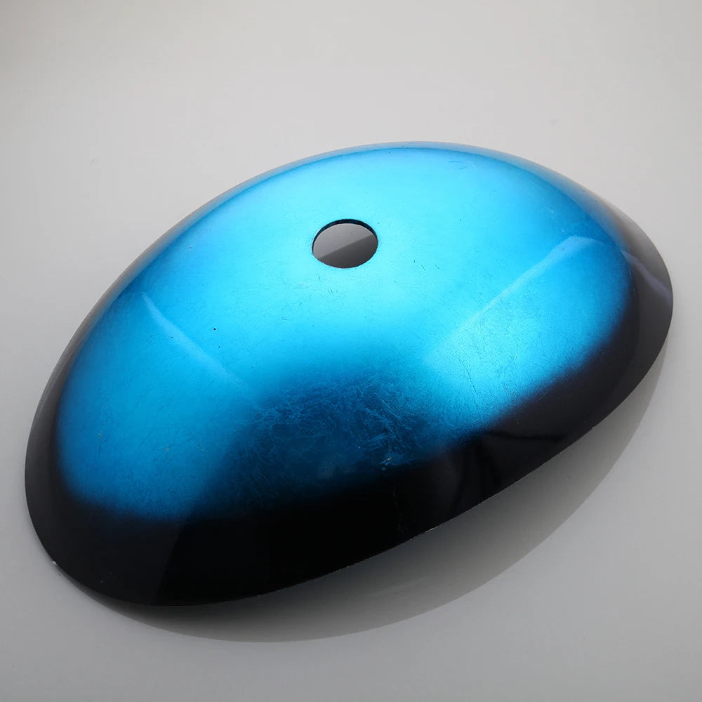 KEMAIDI Bathroom Vessel Sink Tempered Glass Basin Sink Faucet Combo Blue Countertop Basin Sinks Washbasin for Bathroom Hotel