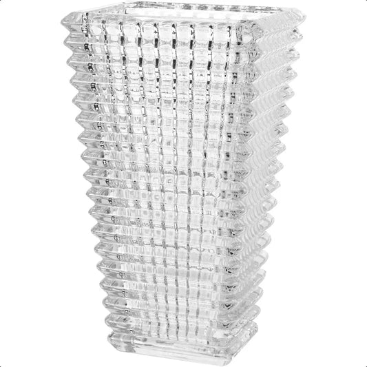 Crystal Vase Large Clear Glass Vase for Flowers Modern Flower Vases Luxury Home Table Flower Decor Glass Vases for Living Room