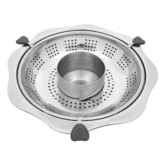 36cm Rotary Hot Pot, Hot Pot with Divider, Lifting Hot Pot