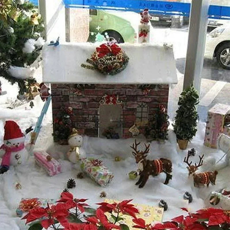 1Mx1.5M Christmas Simulation Snow Blanket Thickened Snow Cotton Artificial Snowflake Snow Scene Arrangement Decoration