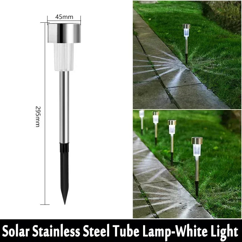 Solar Outdoor Lights Garden Lamp Solar Powered Waterproof Landscape Path Outdoor for Yard Backyard Lawn Patio Decorative Plant