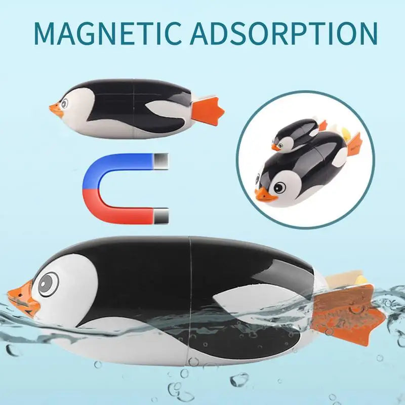 Penguin Bathtub Toys Bath Toys Baby With Electric Diving Wind Up Penguin Bathtub Toys Toddlers Swimming Floating Playing Set In
