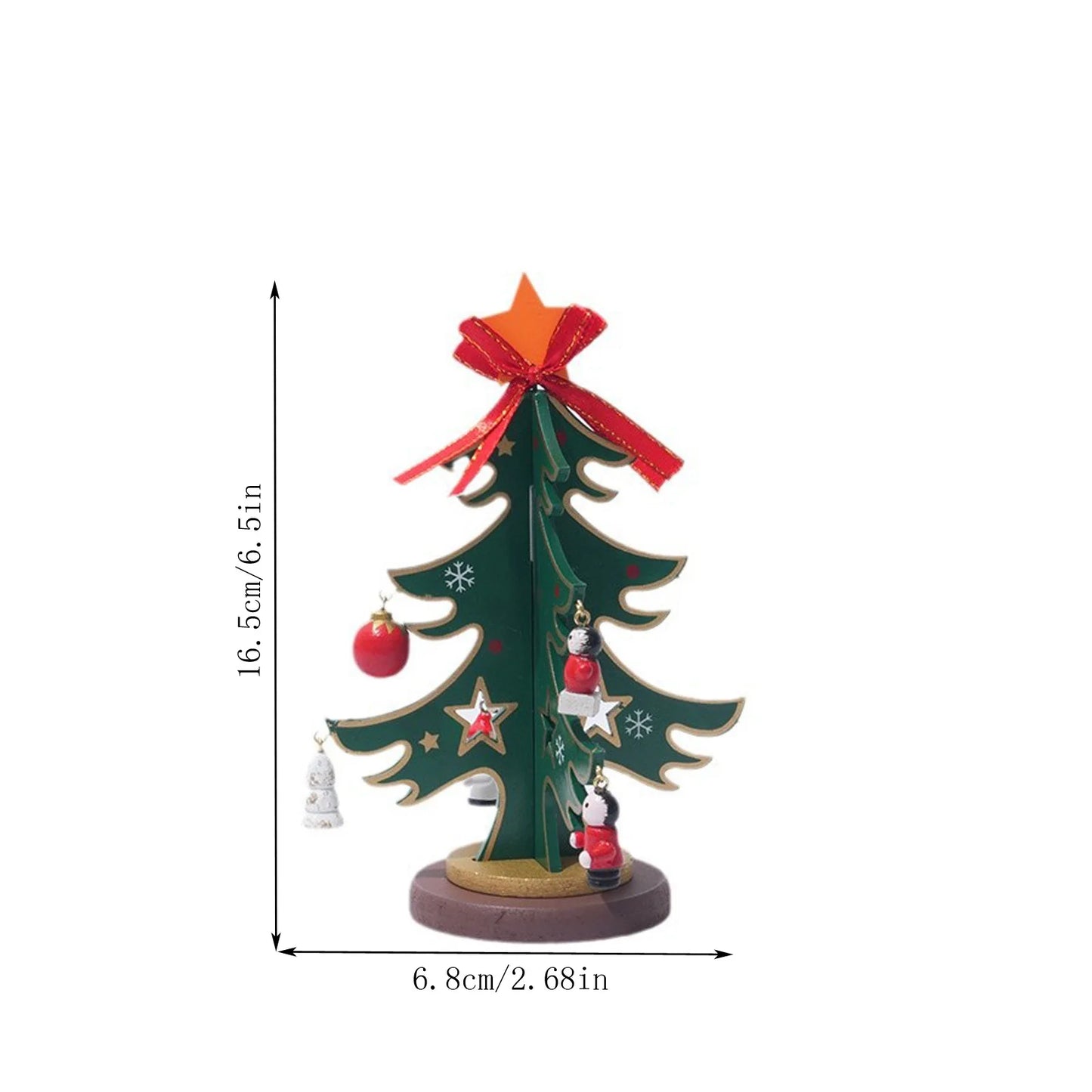 Christmas Wooden Christmas Tree Children'S Gift Diy Shopping Mall Decorations Christmas Decorations Suministros NavideñOs
