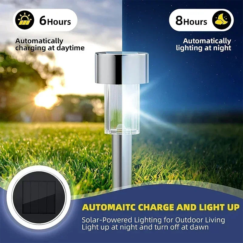 Solar Outdoor Lights Garden Lamp Solar Powered Waterproof Landscape Path Outdoor for Yard Backyard Lawn Patio Decorative Plant