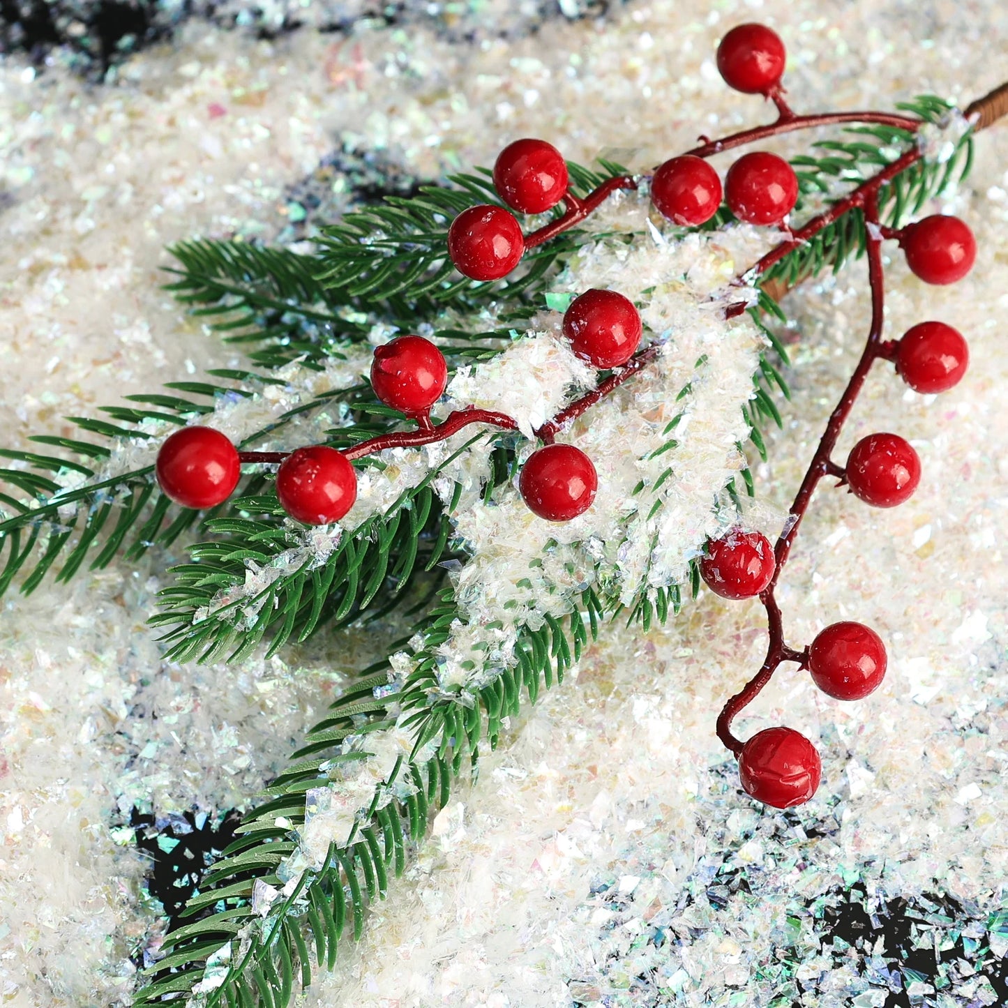 Winter Fake Snow Christmas Snow Powder Artificial Snowflake Party Decor  Xmas DIY Crafts Village Displays Props Kids Gifts