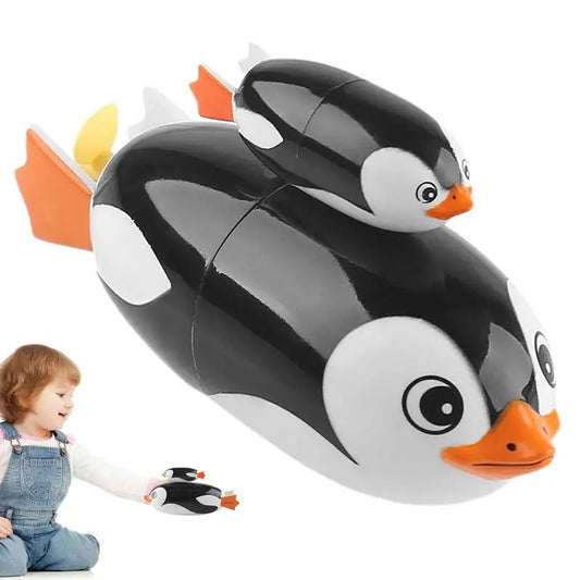 Penguin Bathtub Toys Bath Toys Baby With Electric Diving Wind Up Penguin Bathtub Toys Toddlers Swimming Floating Playing Set In