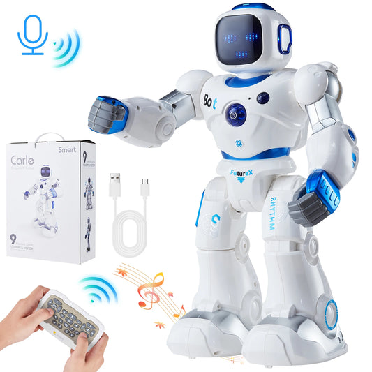 SucceBuy RC Robot Early Education Intelligent APP Remote Control Robot Electric Sing Dancing for Children's Toys Birthday Gifts