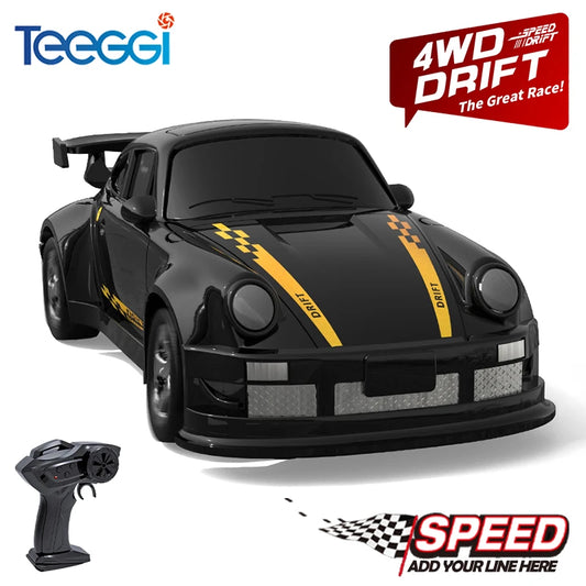 1/64 2.4G High speed Drift Rc Car 4WD Remote Control Car Four Wheel Drive Radio Controlled Mini GTR Racing Model Boy Toy GiftS