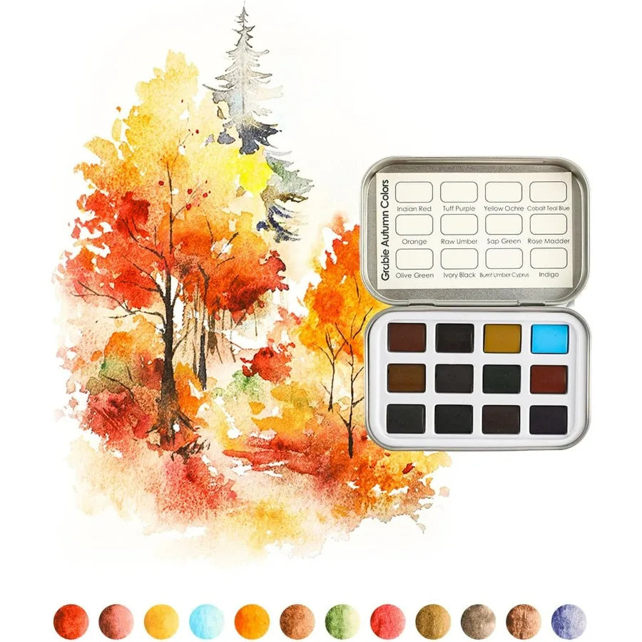 Pocket Watercolor Set with 60 Colors for Travel and Artistic Painting Ideal Bulk Art Supplies for Professional Artists Amateur