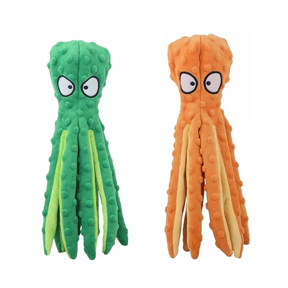 1/2PCS Pet Octopus Dog Toy Interactive Indestructible Bite Resistant Sound Puppy squeaky Octopu Dogs Rattle For Pet Supplies
