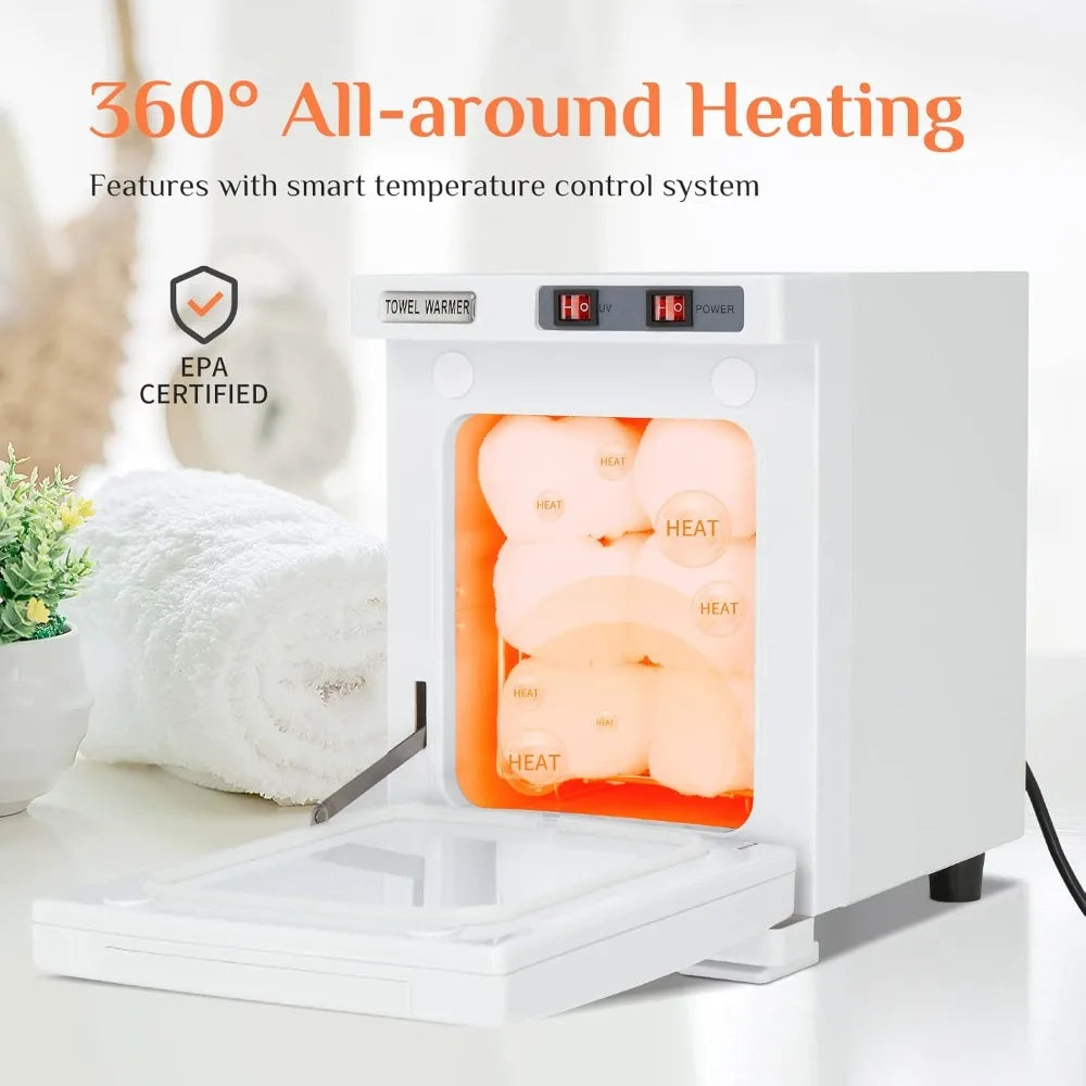 Professional Towel Warmer, 5L Small Hot Towel Cabinet, 2-in-1 Towel Heater for Beauty Salon, Massage Office, Facial Spa