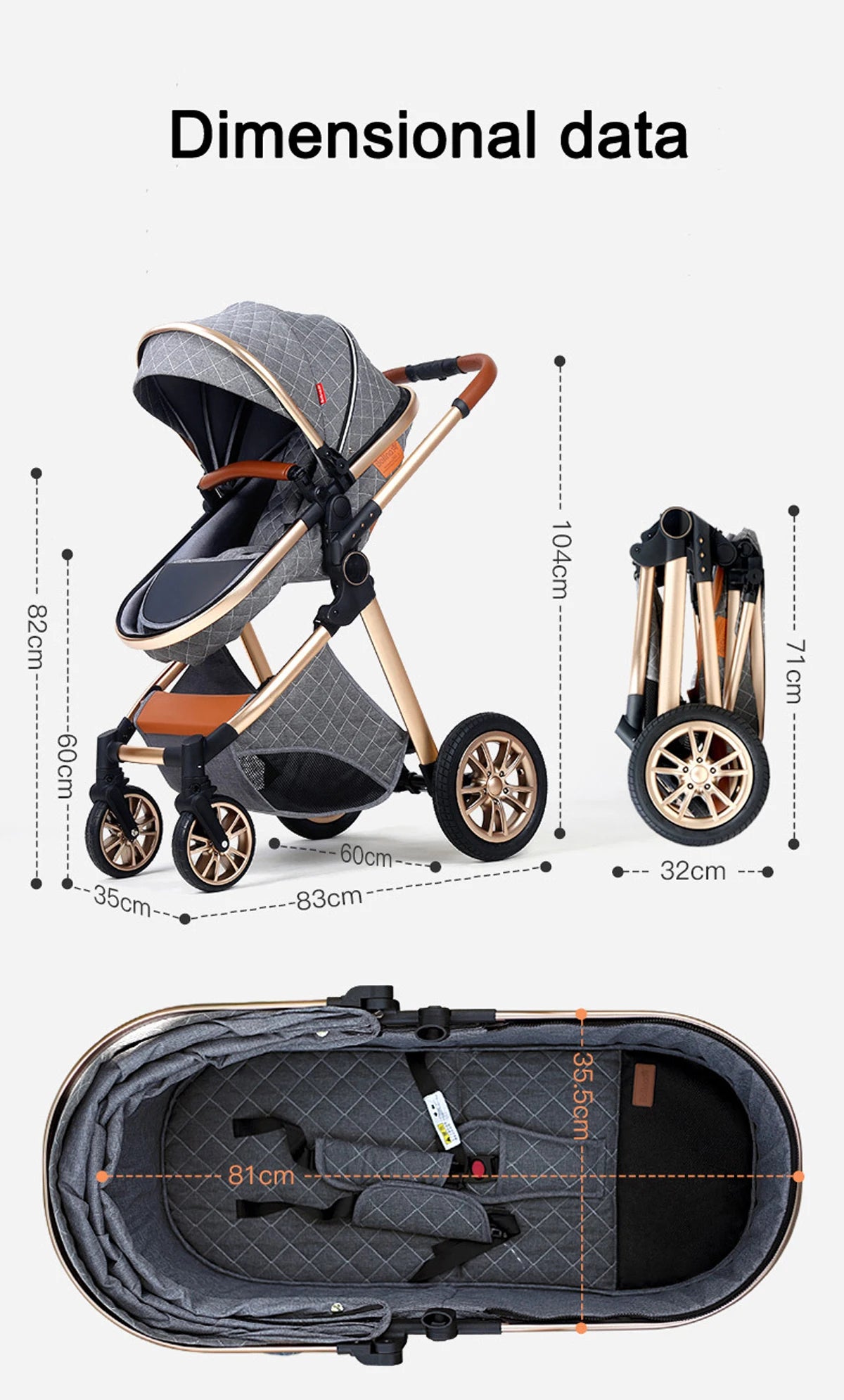 Baby stroller baby newborn items  poussette bebe 3 en 1 baby accessories baby cart baby carriage Light stroller stroller for bab