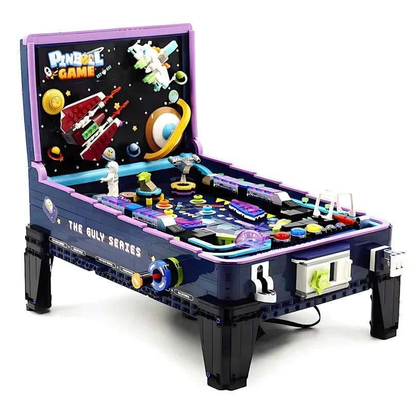 2309PCS Pinball Game Table Building Blocks Toys Assembly Small Particle Machine Model Bricks Toys For Christmas Halloween Gifts