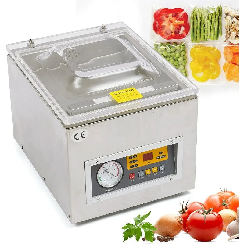 Chamber Vacuum Sealer Machine Z-260C Commercial Kitchen Food Chamber Vacuum Sealer, Packaging Machine Sealer for Food Saver